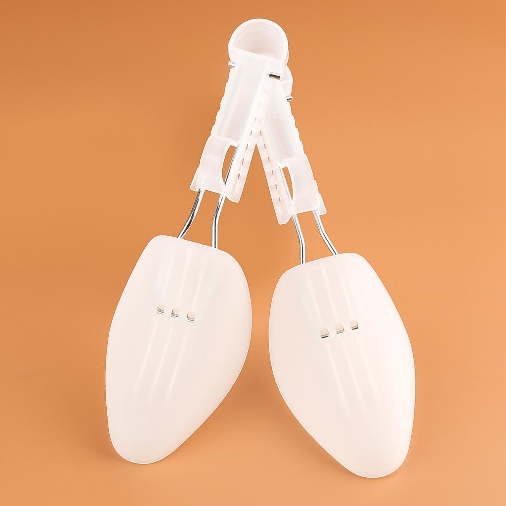 1 Paar Schwarzer Kunststoff Verstellbare Länge Stiefelspanner Halter Schuhstütze Für Damen & Herren