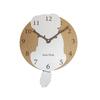 Pendulum Clock, Overflowing Dog Design, Wall Clock, Maltese, White Dog, Stylish Wooden Analog Wall Clock, Silent, Wall Decor, Bedroom, Home, Room
