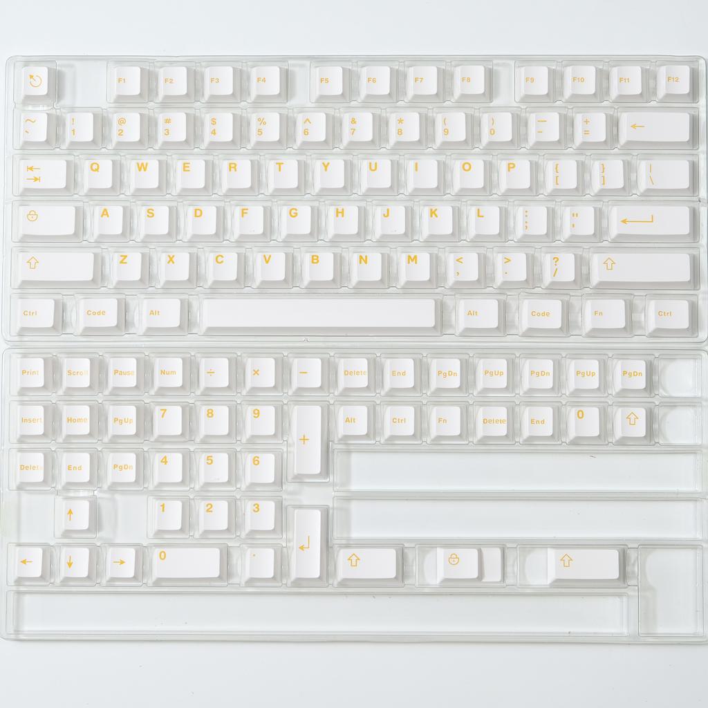 114 Keys Ink Blue Double Shot PBT Keycaps Cherry Profile Custom Keyboard Key Caps for Gateron MX Switches Gaming Keyboards