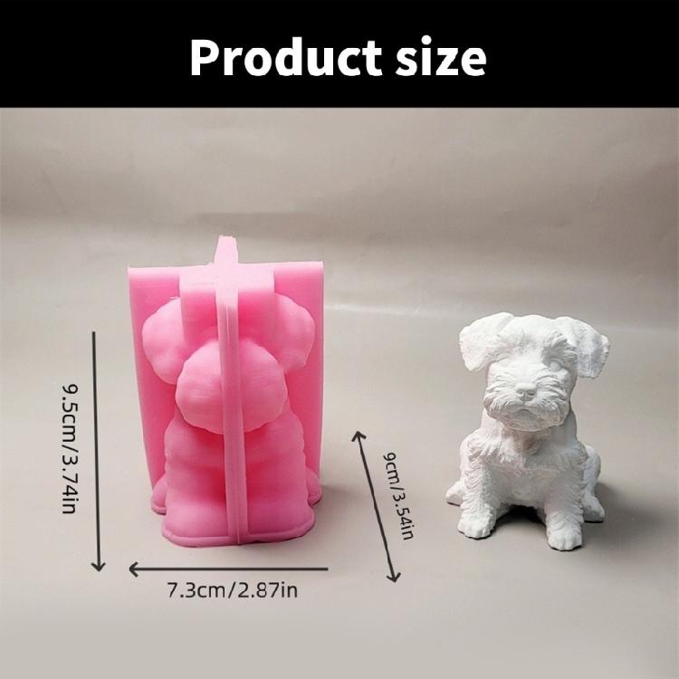 3D Hundeformen Epoxidharzformen Gussformen Liebliches Tier Silikonformen Ornament Gipsformen zur Herstellung von Kunsthandwerk