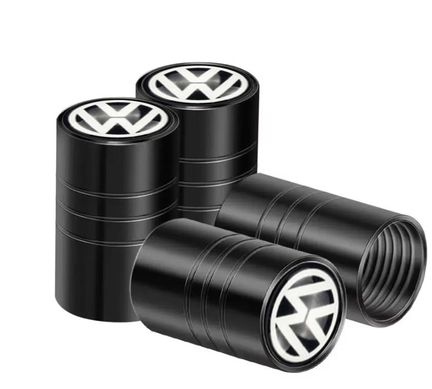 For VW 4Pcs Car Tire Valve caps Car Sticker for VW Volkswagen Passat Golf Polo Touran Accessories YHBE-V487 EM1