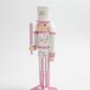 Pink King Wood Walnut Cracker Puppet Soldier Christmas Decoration forXmas Decor NewYear Gift