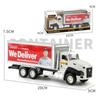 1/50 Scale Metal Scales City Die-casting Garbage Trucks, Large Toy Garbage Trucks, Oil Tankers and Toy Transport Vehicles with Rear Traction