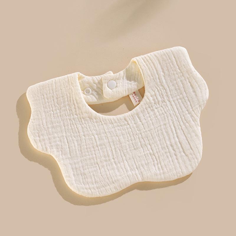 Six-Layer Cotton Petal Bib for Newborns, Boys & Girls - Thin, Soft & Absorbent