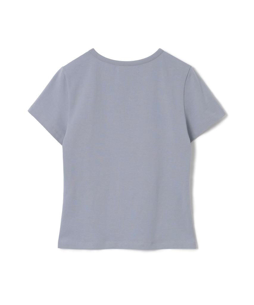 MILLO WOMEN Motif Short Sleeve T-Shirt [Ash Blue]