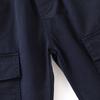 Children's Clothing Spring and Autumn Kids Pointed Pocket Pants Boys Solid Color Casual Pants Trendy Style Boys Baby Mid Waist Pants