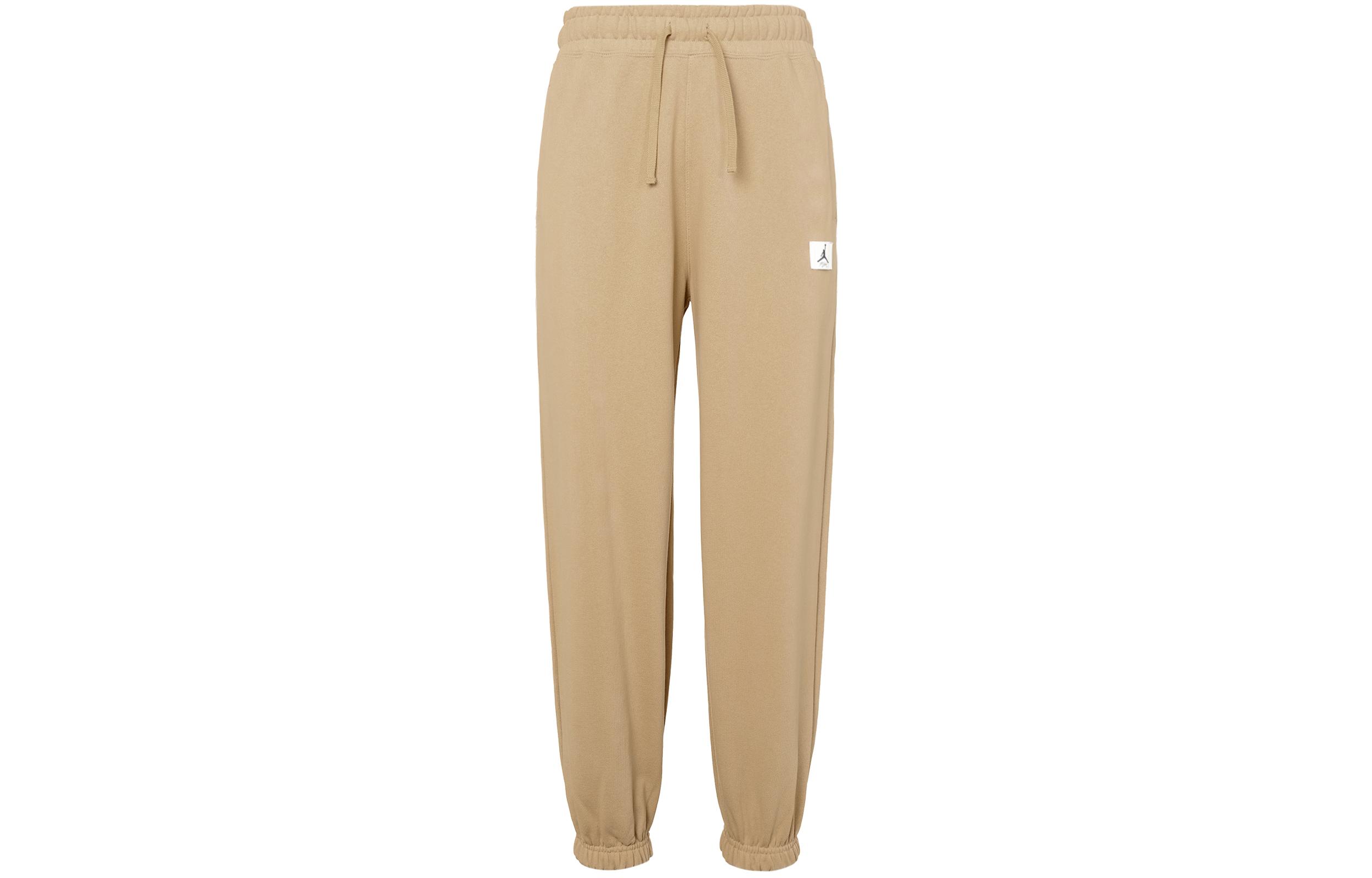 Jordan Knitted Sweatpants Women s Khaki Moderate Cuffed Pants DQ4608-254 M