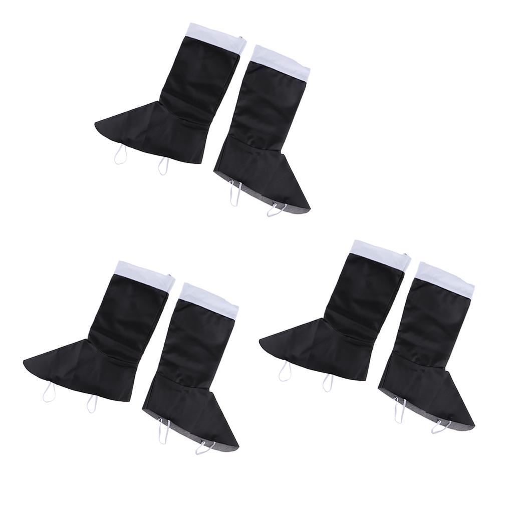 

Santa Shoes Top Cover Winter Booty Accessory Faux Leather Protective Shoe Covers for Christmas Adult
