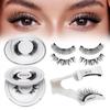 Magnetic False Eyelashes No Glue Natural Reusable Lashes Kit