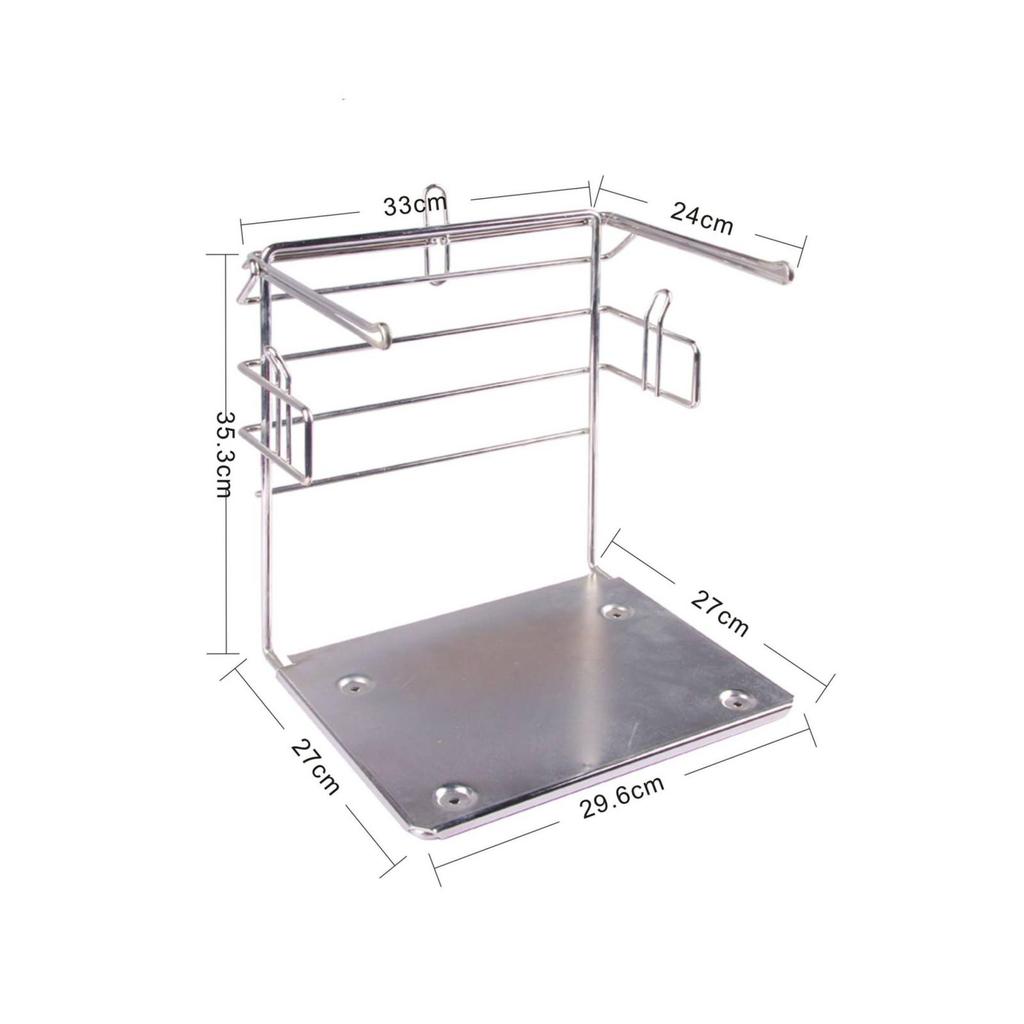 Bag Holder Rack Countertop Sturdy Storage Organizer for Cashiers,