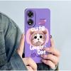 For OPPO A78 4G Phone Case CPH2565 Cover Soft Silicone Cute Panda Flower Boys Girls Painted Shell Funda Protective Casing Coque