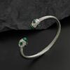 Creative Wire Buckle Sapphire Gold-plated Stainless Steel Women's Bracelet, Waterproof and Rust-free, Couple Bracelet
