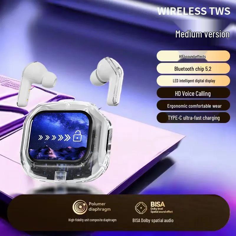 

Умные Bluetooth-наушники 2025 года с сенсорным управлением, функцией защиты от потери, индикатором питания, идеально подходят для мужчин, женщин и студентов