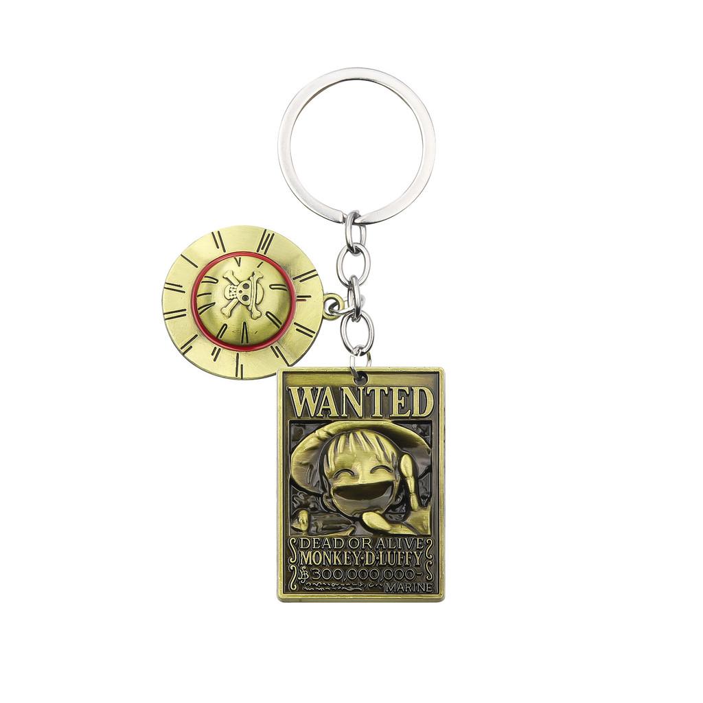One Piece Keychain Set With Zinc Alloy Characters For Anime Fans And Gift Giving