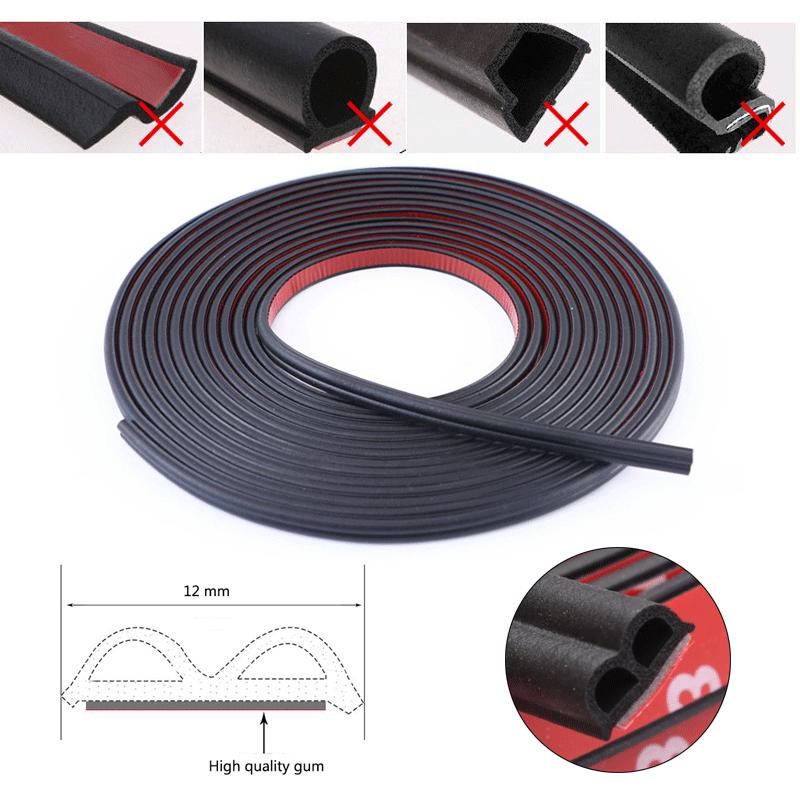 

5M Car Door Edge Weatherstrip Sound ulation Noise Prevention for Nissan Qashqai j11 Juke X-trail T32 Tiida Note Almera Prime 5m