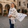 Soft Animal Scarf Polyester Puppy Shawl Wrap Creative Gift Dog Print Scarf