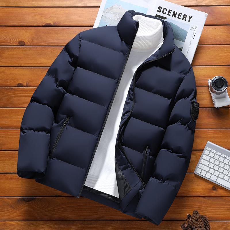 Autumn and Winter Men's Cotton-padded Jacket Men's Padded Clothes Cotton Jacket Bread Clothes Collar Coat Men's Cotton-padded Clothes