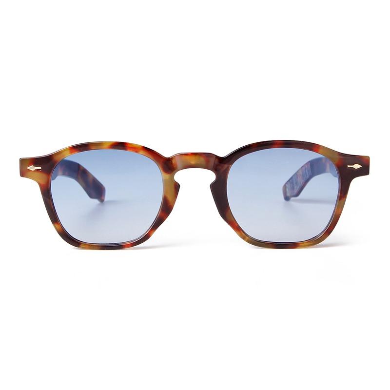 Trendy Retro Yellow Orange Square Sunglasses Women Men Luxury Designer Vintage Rivet Frame Sun Glasses Classic Green Shades