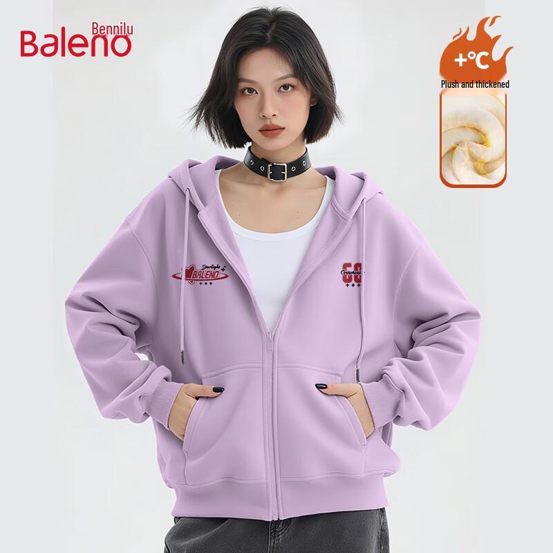 

Baleno Women s Fleece-Lined Hooded Cardigan L