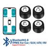 Car Motorcycle Bluetooth 5.0 Tire Pressure Monitoring System TPMS Support 2/4 External Sensors For Android/IOS Phones