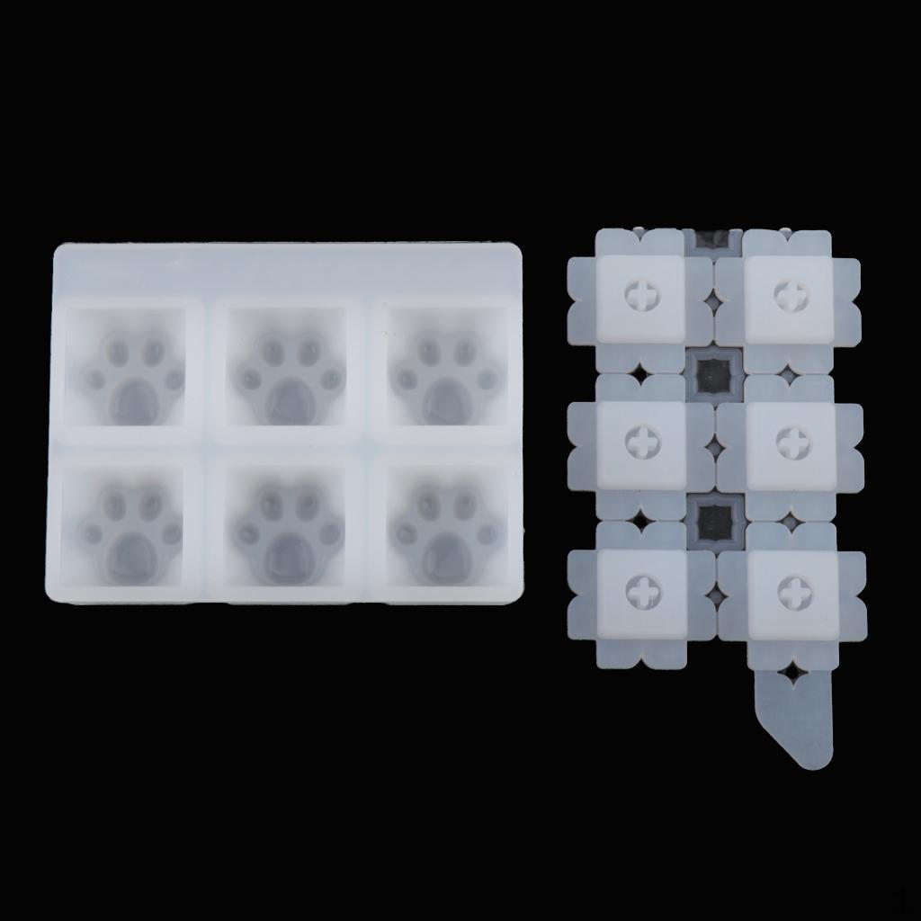 

Resin Casting Tool Silicone s in Keyboard Shapes for Chocolate, Jelly, Sweets, Desserts, Baking Soap Cat Paw