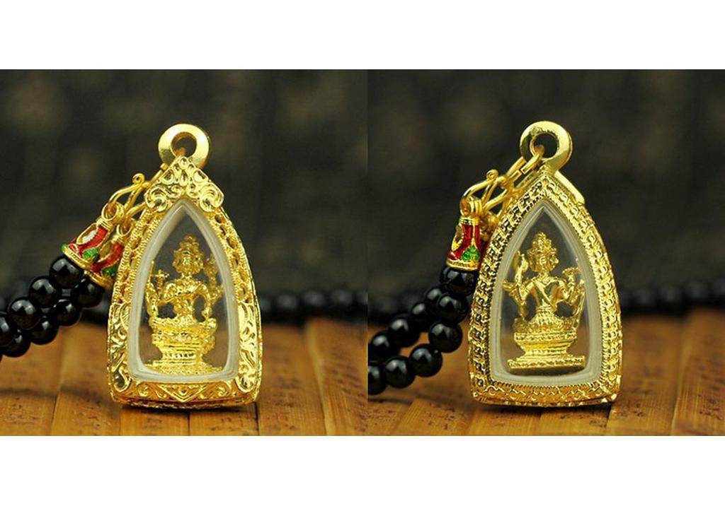 Four-Faced Buddha Thai Amulet Necklace