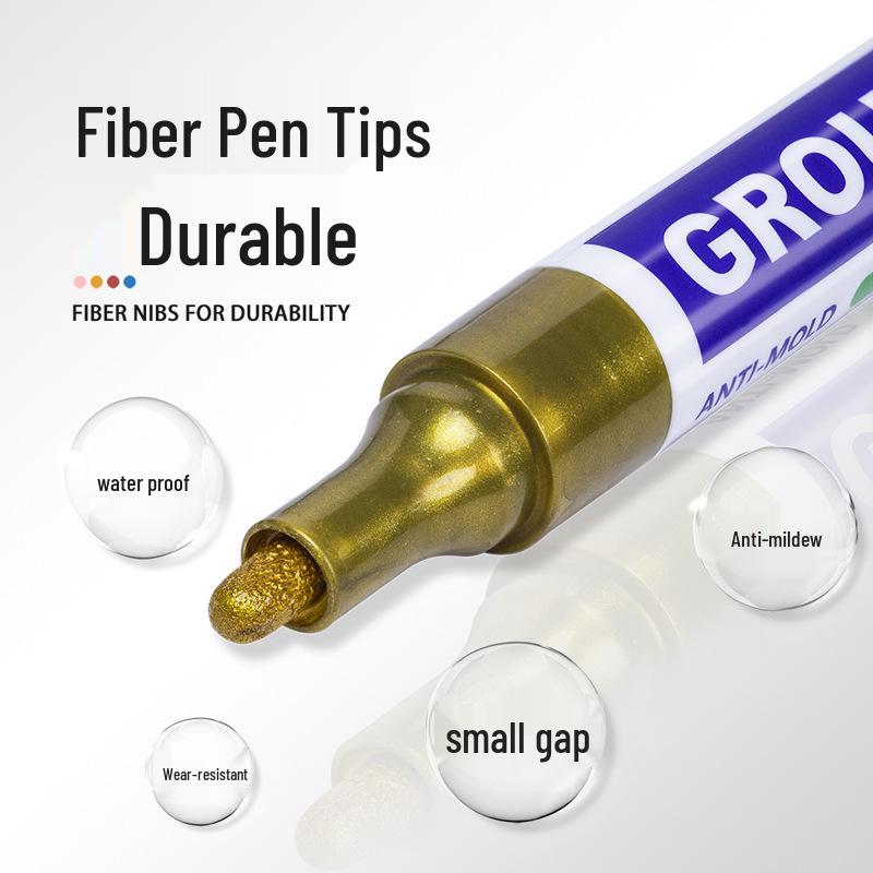 Wide Tile Grout Pen - Quick-Drying, Moisture-Proof Color Repair for Floors & Furniture