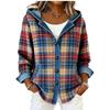 3D Digital Print Women's Hooded Cardigan Sweater - European Size, Autumn/Winter 2026 Collection