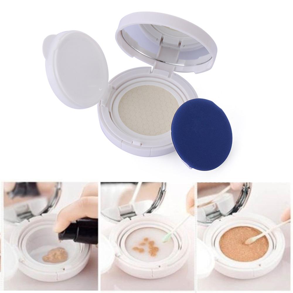 Box Mirror Makeup Case BB Cream Container Portable Cosmetic Container Empty Air Cushion Puff Box