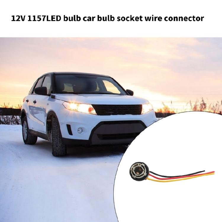 LED Bulb Socket Holder Pre Wired Harness Sockets Tail Light Base Plugs Connector Quick Installation for Automotive Use