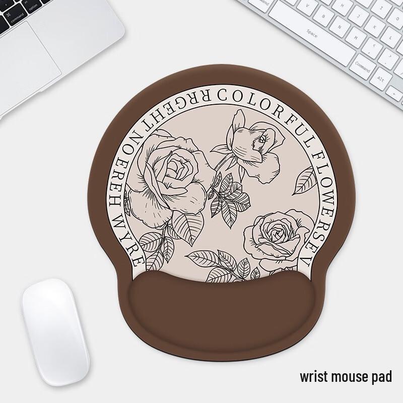 Fumede Classic Rose Ergonomic Wrist Rest Mouse Pad