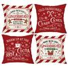 New Year Multi-size Christmas Cushion Cover Pillowcase Merry Christmas Decoration Cushion Pillow Cases For Home Xmas Ornament