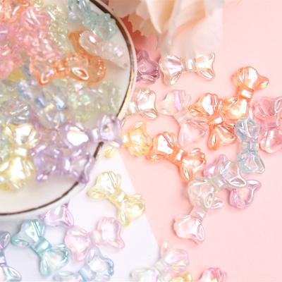 Material Creativ Mărgele Transparente Strălucitor Mic Bowknot Decorativ AB