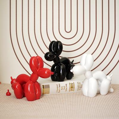 Cane Palloncino Cartone Animato Scultura Interessante Cane Pooper Cartone Animato Resina Artigianato Cucciolo Divertente Accessori Decorazione Casa