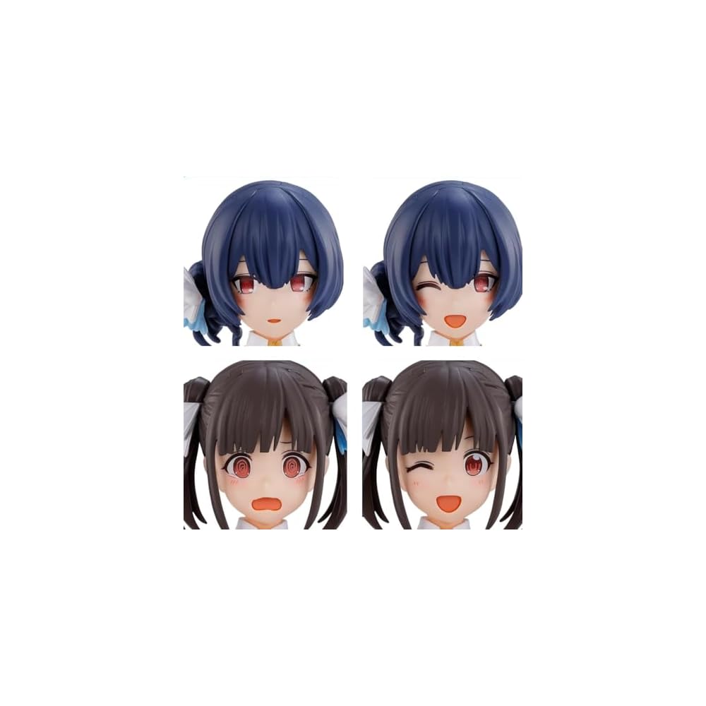 Bandai Spirits 30MS Option Hairstyle and Face Parts Set Sonoda Chiyoko and Morino Rinse Color-Coded Plastic Model