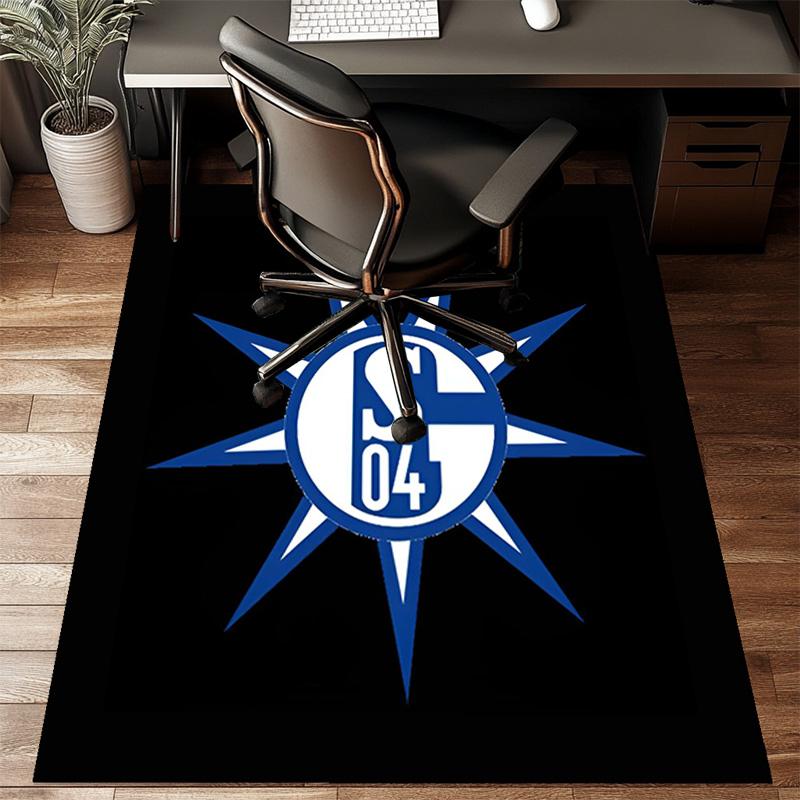 Shining Star Of Fc Schalke Rug Office Floor Mat - Machine Washable for Bedroom, bedroom, livingroom, Room Decor Fan Gifts Christmas
