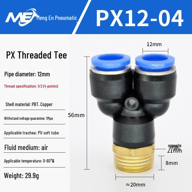 Copper Corrosion-Resistant Pneumatic Quick Connector Fitting for Air Compressors