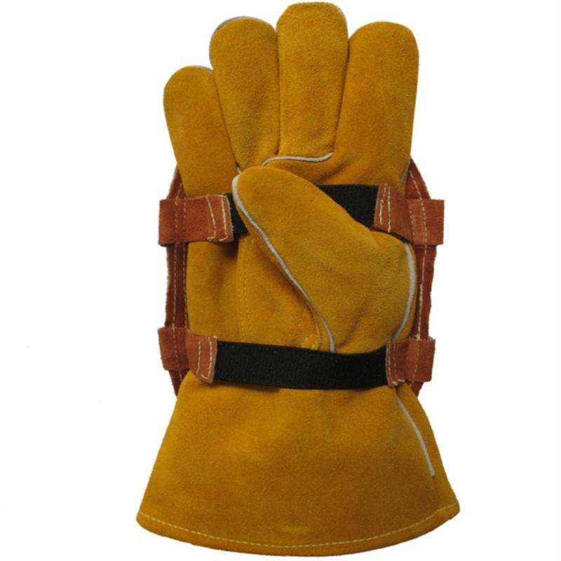 Heavy Duty Welding Hand Shield with Reflective Aluminum and Abrasion Resistant Cowhide for High Temperature Protection