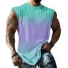 Herren Basic Ärmelloses Tanktop Lockere Passform Lässig Sommer Alltag Sportliches Hemd