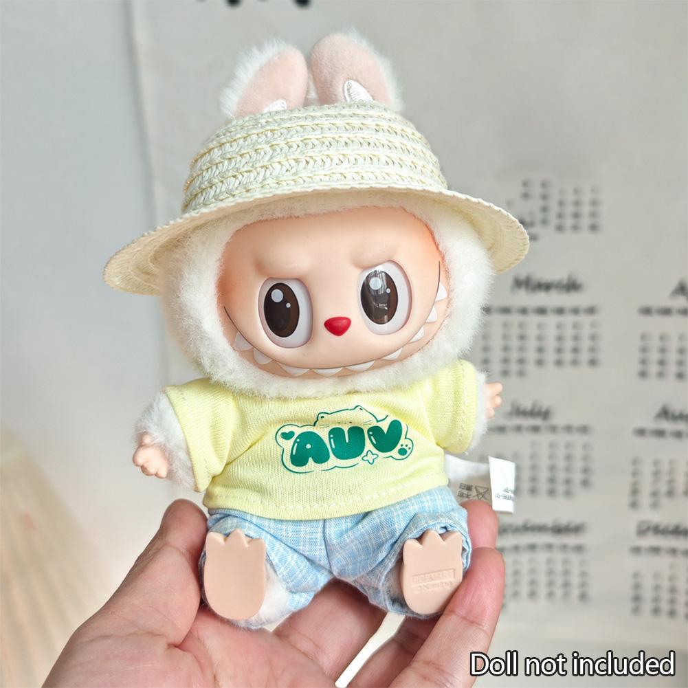 

Для 17 см Кукольная одежда Лабубу Модная одежда Толстовки Кукольная одежда Цветовые толстовки Кукольные аксессуары Милые украшения Маленькая одежда 19#