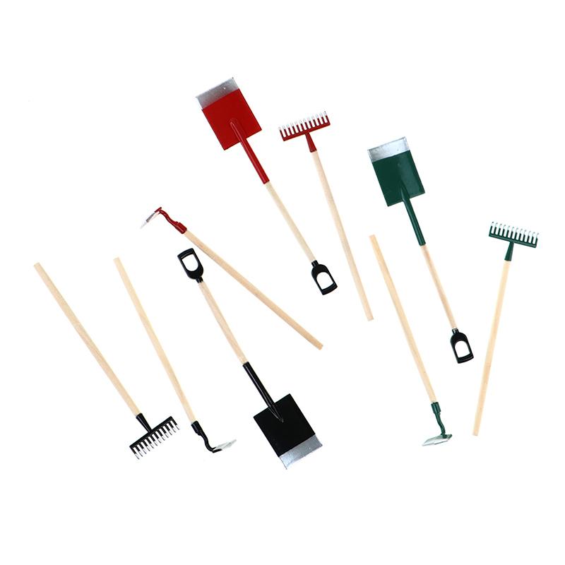 1:12 puppenhaus Mini Gartenarbeit Drei-Stück Set Schaufel Pflanze Garten Werkzeuge