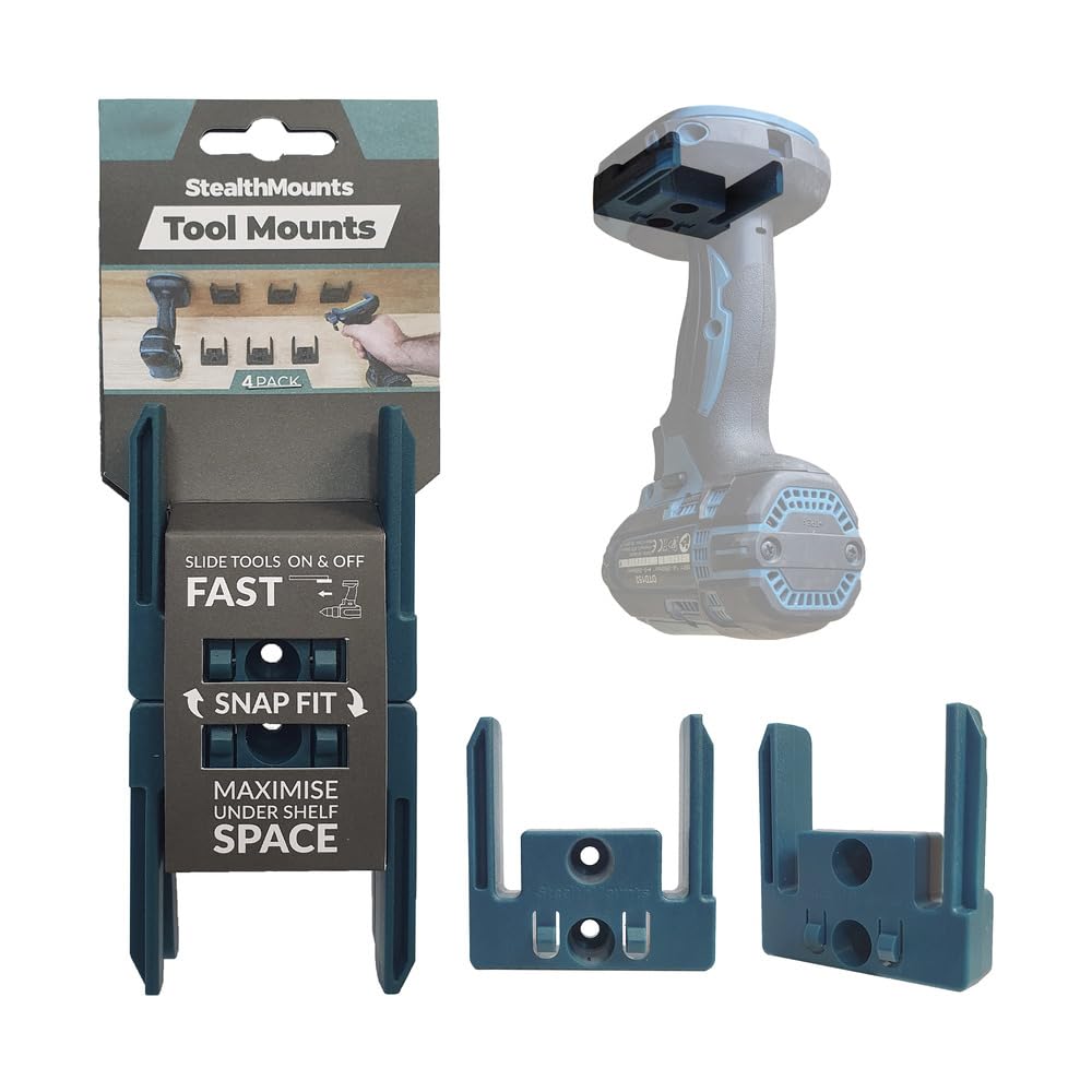 Stealth Mount Tool Mount for Makita LXT (Pack of 4) Blue TM-MK18-BLU-4