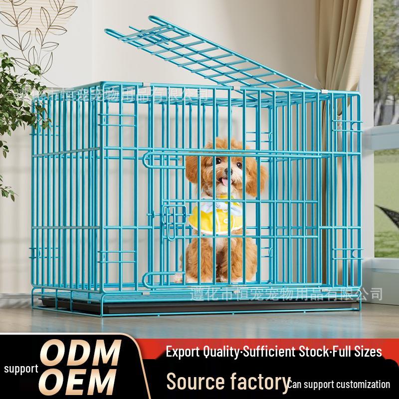 

Folding Pet Cage with Toilet for Small/Medium Dogs and Cats 50 x 33 x 38 cm