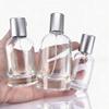 Transparent Cylindrical Glass Perfume Bottle with Bayonet Screw Cap