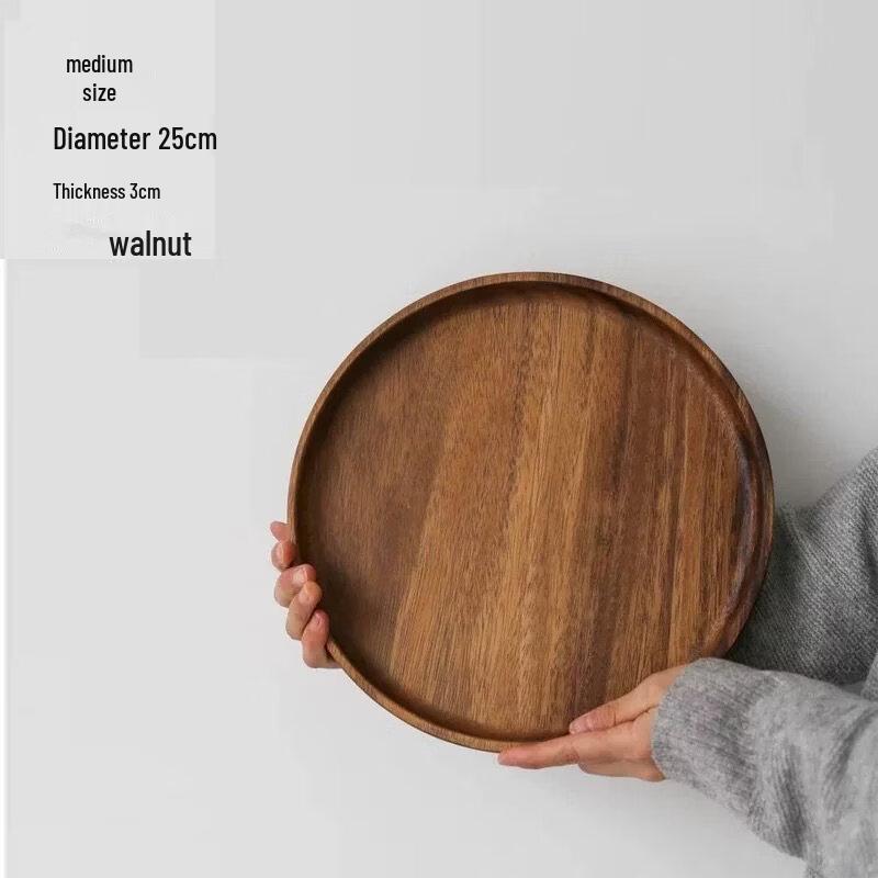 Abay Walnut Wood Multi-functional Bowl & Plate
