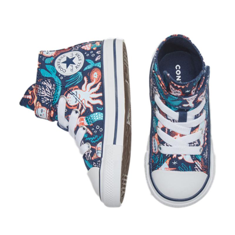 Converse Chuck Taylor All Star Underwater Party High Top Toddler Shoes Blue Infant And Toddler