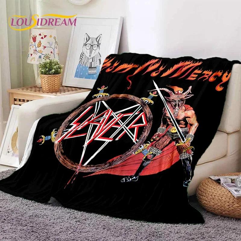 Rock Slayer Heavy Metal Band Soft Flannel Blanket for Beds Bedroom Sofa Picnic,Throw Blanket for Cover Outdoor Leisure Nap Gift