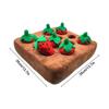 Erdbeer-Stofftier-Hundespielzeug Verstecken Hundestofftier Erdbeerenspielzeug Matten 12 Erdbeeren Quietschende Erdbeeren Bauernhof-Hundespielzeug Erdbeere