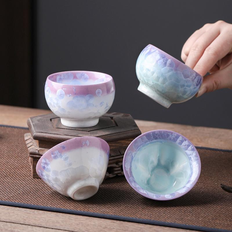 new product gradual change crystal glaze Fulu master cup high-end personal teacup tea cup practical business gifts
