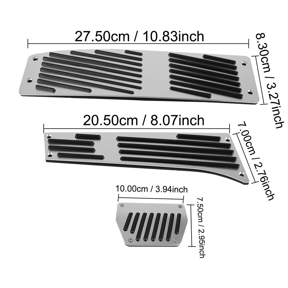Aluminium Alloy Car Pedals Rest Silver For BMW X1 M3 E30 E36 E39 E46 E87 E90 E91 E92 E93 Car-Styling Fashion